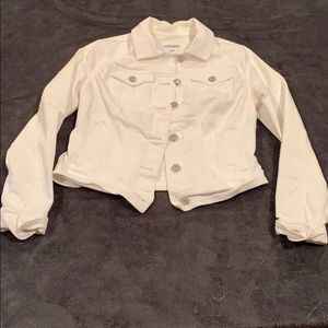 white denim jacket